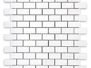 Bianco Dolomite Marble Brick 1 X 2 Polished or Honed